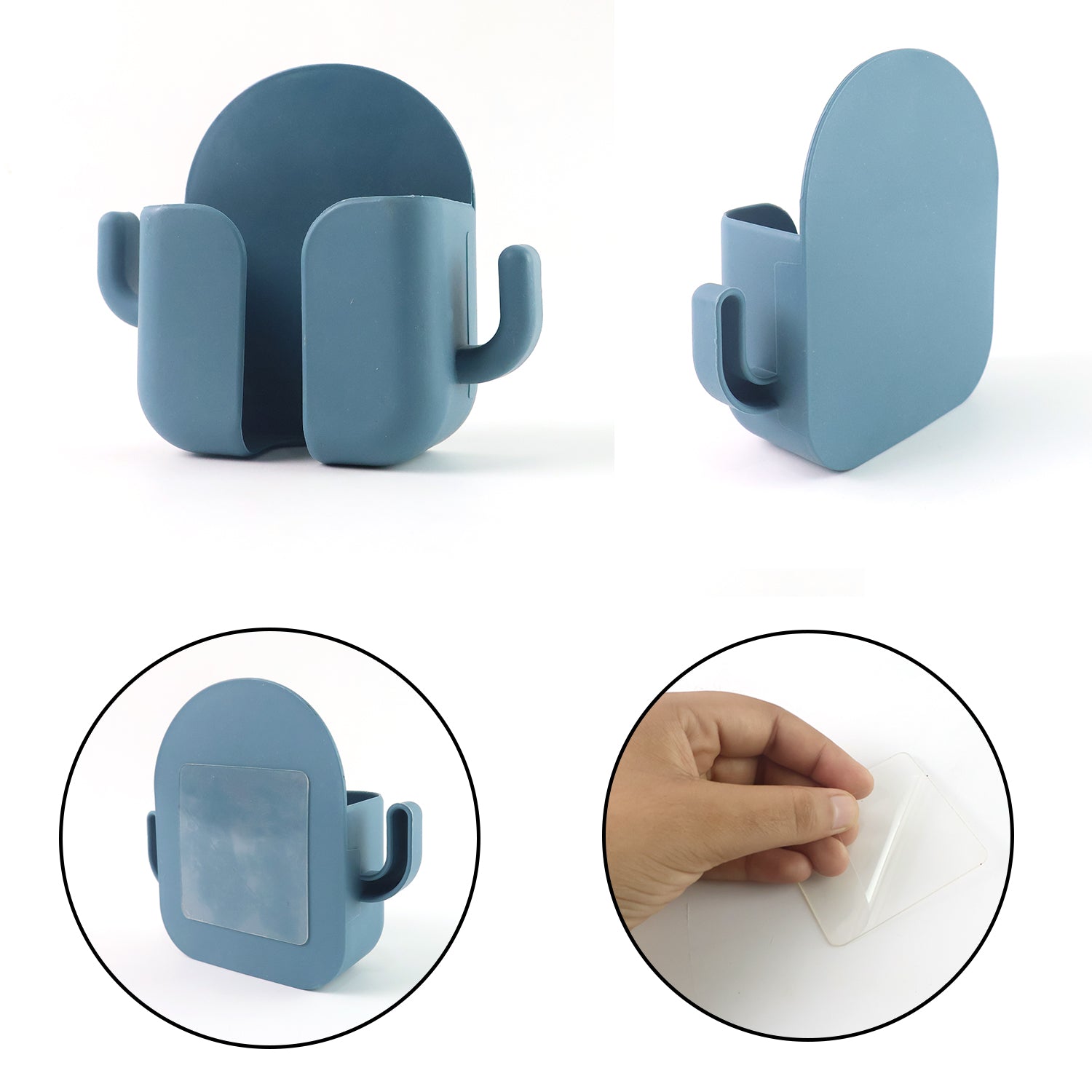 Wall Mounted Adhesive Phone Holder & Remote Organizer(1Pc) Wall Mounted Adhesive Phone Holder & Remote Organizer(1Pc)
